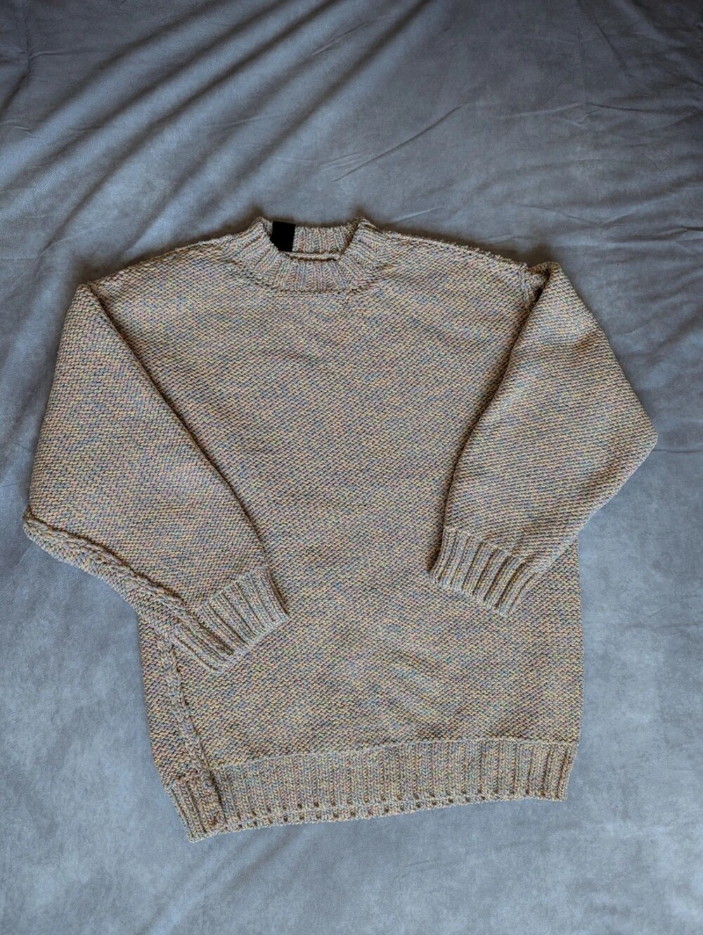 chunky cotton candy sweater